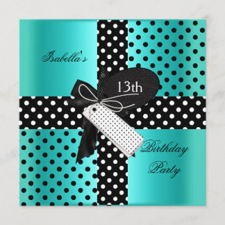 13th Birthday Party teenager girls Invitation