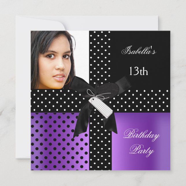 13th Birthday Party teenager girls Invitation (Front)