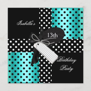 13th Birthday Party teenager girls Invitation
