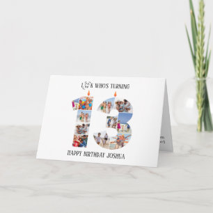 13th Birthday Photo Card