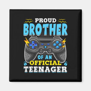 13th Birthday Proud Brother Official Teenager Vide Magnet