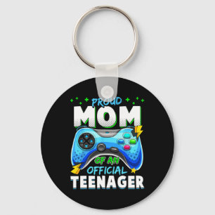 13th Birthday Proud Mum Official Teenager Video Ga Key Ring