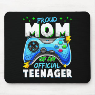 13th Birthday Proud Mum Official Teenager Video Ga Mouse Mat