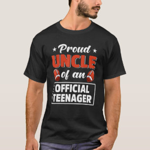 13th Birthday Proud Uncle Football Of An Official  T-Shirt