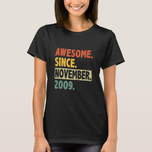 13th Birthday Retro 13 Years Old Awesome Since Nov T-Shirt