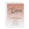 13th Birthday Rose Gold Ombre Glitter Invitation