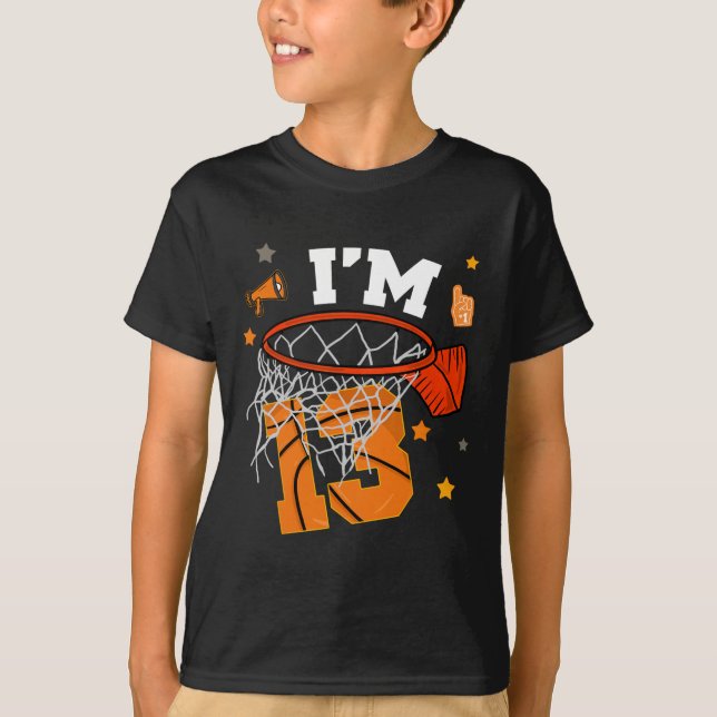 13th Birthday Sketll Boy 13 Yr Old Thirteen Years  T-Shirt (Front)