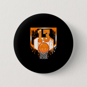13th Birthday Sketll Drip Ice Cream 13 Year Old Pa 6 Cm Round Badge