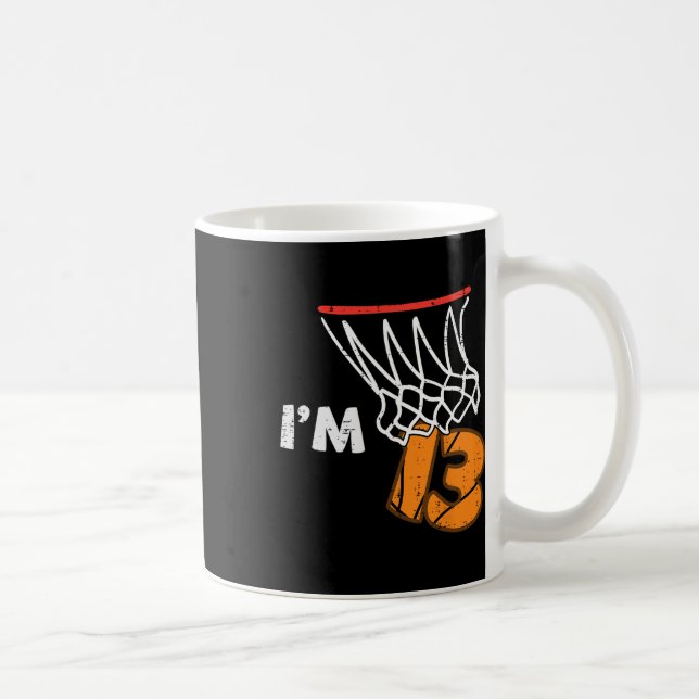 13th Birthday Sketll Im 13 Thirteen Year Old Bday  Coffee Mug (Right)
