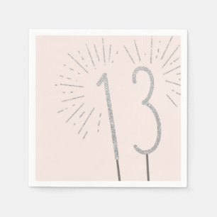 13th Birthday Sparkler Napkins