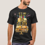 13th Birthday T Shirt It's My 13th Golden Birthday<br><div class="desc">You're planning a secret surprise party for your brother,  sister,  son,  daughter or friend? It is time to party and celebrate 13 years old birthday,  Shirts are available for Men,  women,  boys,  girls and kids.</div>