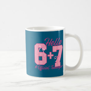 13th Birthday Teenager Six Seven Coquette Bow 6 7  Coffee Mug