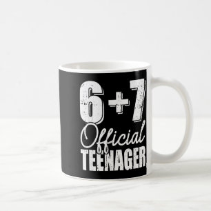 13th birthday teenager six seven meme 67 birthday  coffee mug