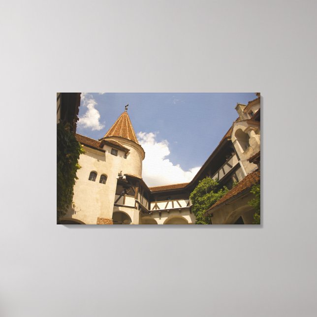 13th Century Bran Castle (Draculas' Castle), Canvas Print (Front)