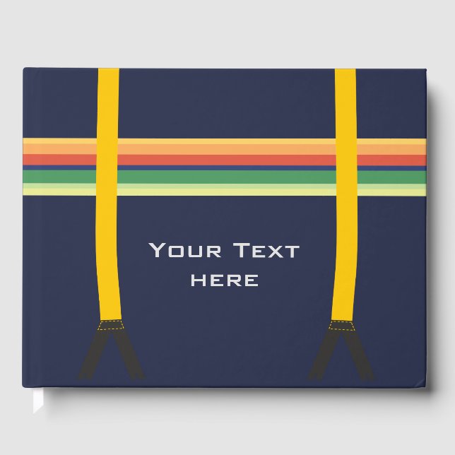 13th Outfit Costume - Stripes With Braces 1 Guest Book (Front)