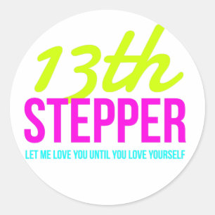 13th Step Sobriety Fellowship Recovery Classic Round Sticker