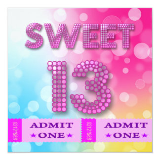 birthday invitation templates ticket 13 girls 13th birthday party invitations announcements birthday invitation templates ticket 13 girls 13th birthday party invitations announcements