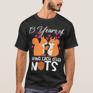 13th Wedding Anniversary Funny Gift Thirteen Years T-Shirt
