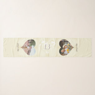 13th Wedding Anniversary Lace-like Heart  Scarf