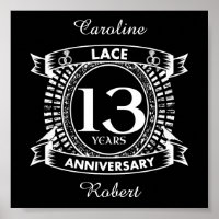 13TH wedding anniversary lace