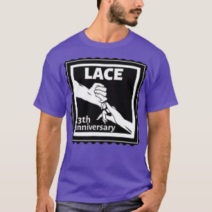 13th Wedding anniversary traditional gift Lace  T-Shirt