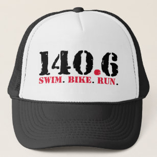 140.6 Swim Bike Run Trucker Hat