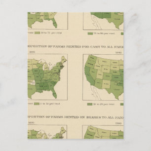 140 Proportion farms owned, rented Postcard