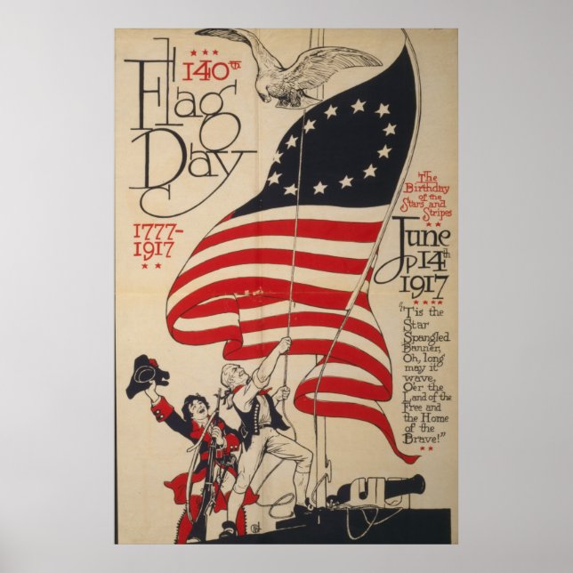 140th Flag Day Poster (Front)