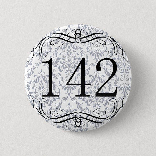 142 Area Code 6 Cm Round Badge (Front)