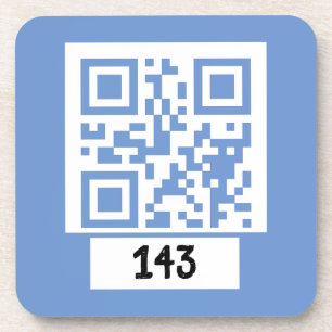 143 secret QR code message, decode it, say it. LB Coaster