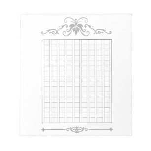 144 words: Decorative manuscript paper <ash>[gr01] Notepad
