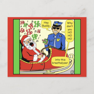 1469 Ho Ho Ho Into This Santa Cartoon Card