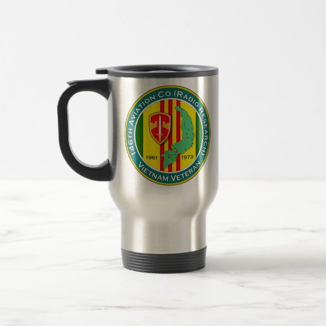 146th Avn Co RR 1 - ASA Vietnam Travel Mug (Left)