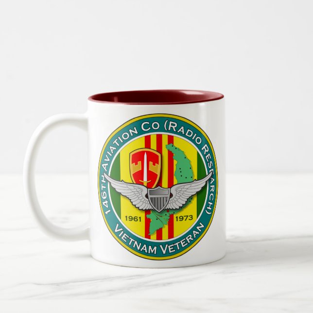146th Avn Co RR 3 - ASA Vietnam Two-Tone Coffee Mug (Left)