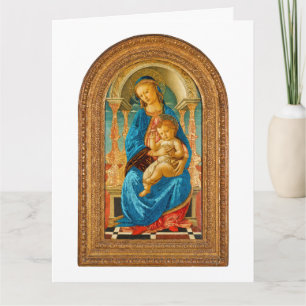 1470 Botticelli Madonna and Child Enthroned  Card