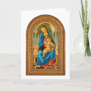 1470 Botticelli Madonna and Child Enthroned Card