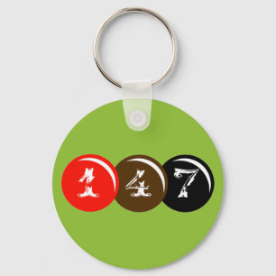 147 Snooker Balls Key Ring