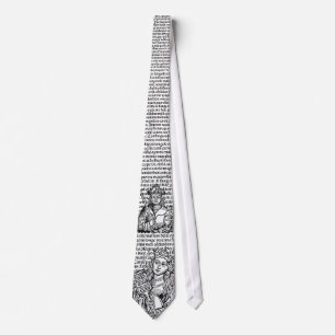 1493 Nuremberg Chronicle woodblock tie! Tie