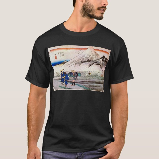 14. 原宿, 広重 Hara-juku, Hiroshige, Ukiyo-e T-Shirt (Front)