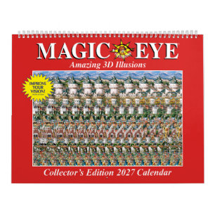 14.25" Wide 2027 International Magic Eye Calendar