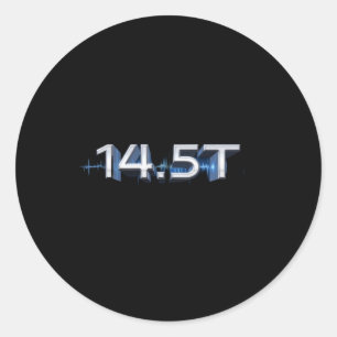 14.5 T - - Superconducting Magnet Power Design Sti Classic Round Sticker