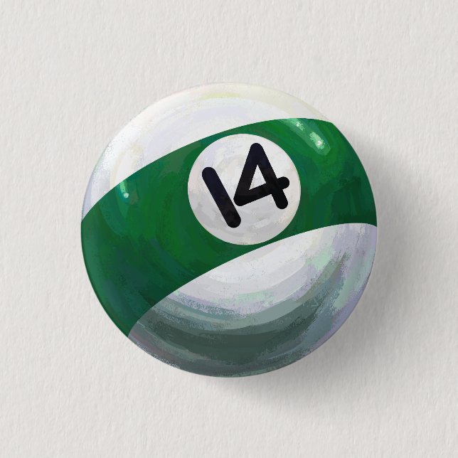 14 Ball 3 Cm Round Badge (Front)