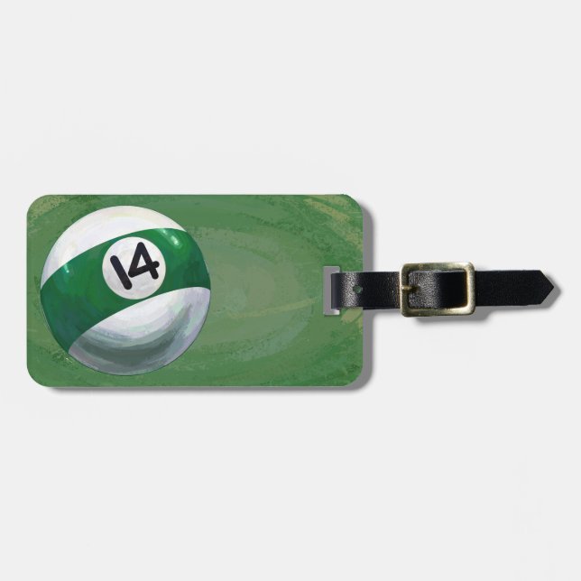 14 Ball Luggage Tag (Front Horizontal)