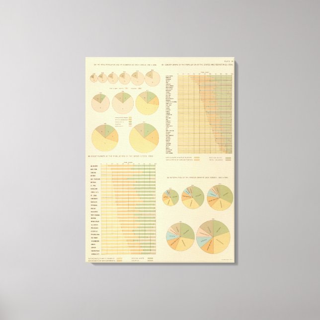 14 Elements, constituents, nationalities 17901890 Canvas Print (Front)