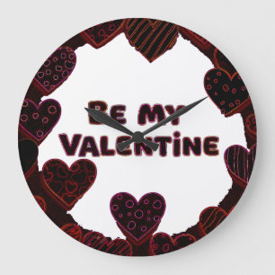 14 FEBRUARY LARGE CLOCK