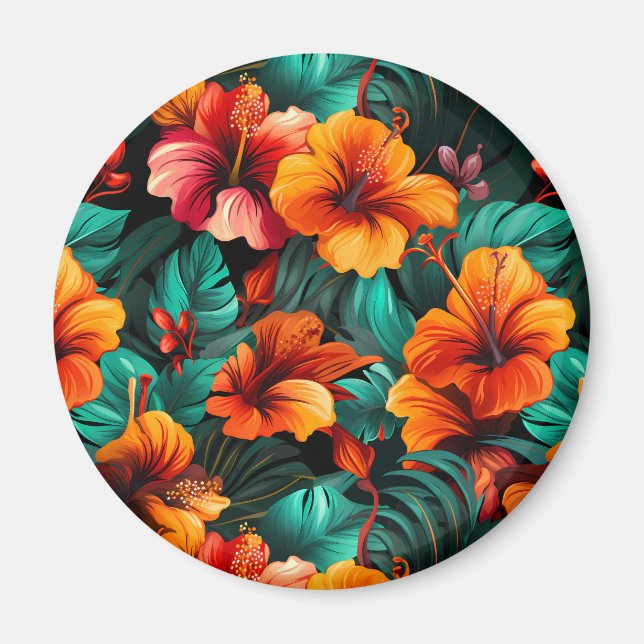 #14 Floral Pattern Magnet (Front)