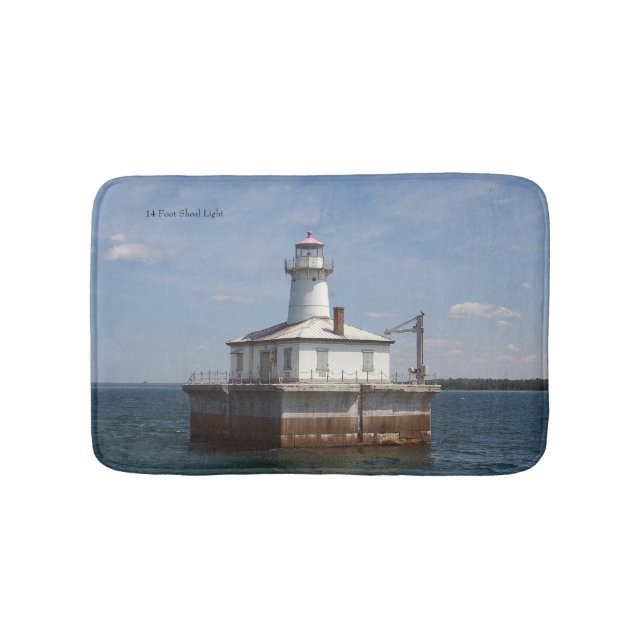 14 Foot Shoal Light bathmat (Front)