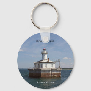 14 Foot Shoal Light key chain