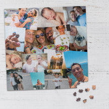 14 Haphazardly Overlapping Photos Collage Template