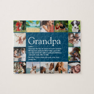 14 Photo Best Grandpa, Papa, Grandad Definition Jigsaw Puzzle